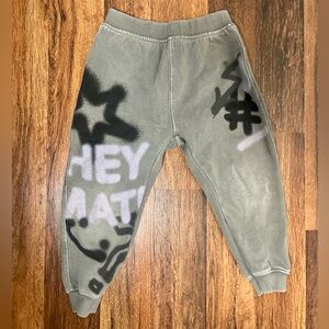 Kids Graphic Sweatpants - Gray